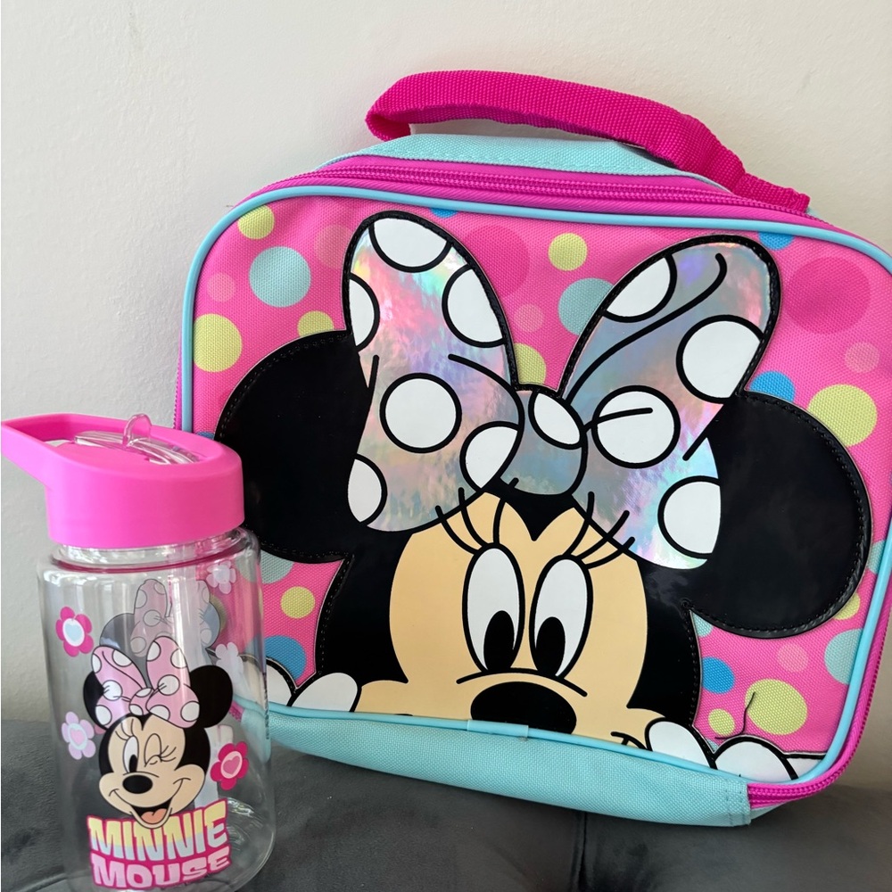 New Minnie Mouse Lunch Box and Water Bottle